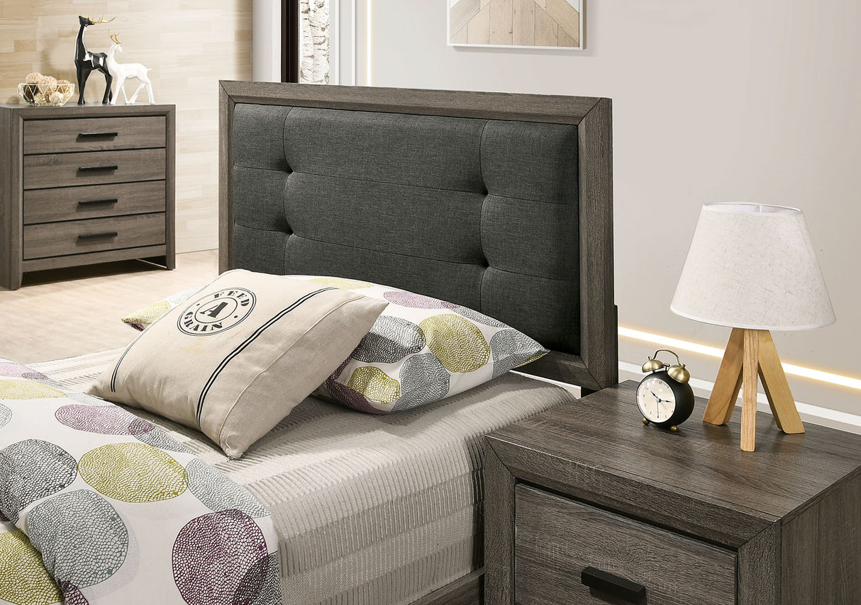 Roanne Gray/Charcoal Full Bed from Furniture of America - Luna Furniture