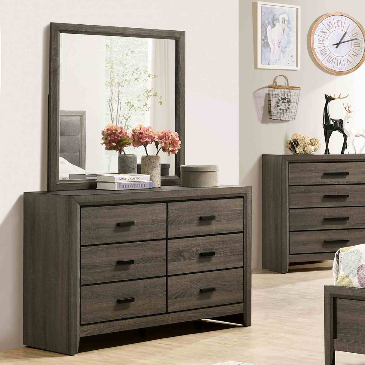 Roanne Gray Dresser from Furniture of America - Luna Furniture
