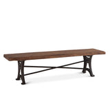 Organic Forge 70" Bench in Raw Walnut from Home Trends & Design - Luna Furniture
