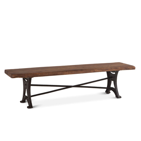 Organic Forge 90" Bench in Raw Walnut from Home Trends & Design - Luna Furniture