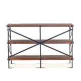 Organic Forge 56" Wide Bookshelf in Raw Walnut from Home Trends & Design - Luna Furniture