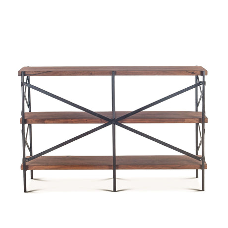 Organic Forge 56" Wide Bookshelf in Raw Walnut from Home Trends & Design - Luna Furniture