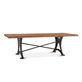 Organic Forge 106" Dining Table in Raw Walnut from Home Trends & Design - Luna Furniture