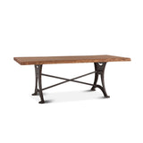 Organic Forge 72" Dining Table in Raw Walnut from Home Trends & Design - Luna Furniture
