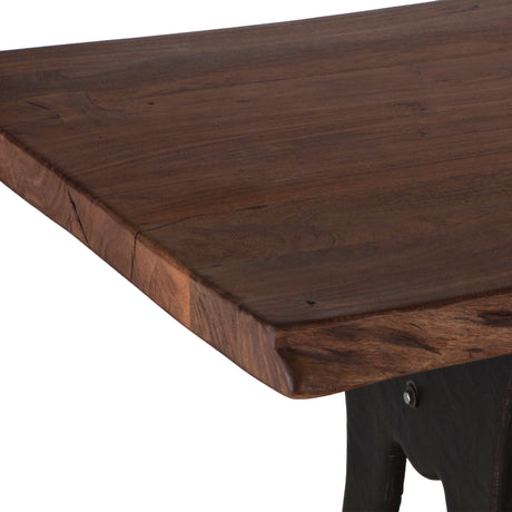 Organic Forge 80" Dining Table in Raw Walnut from Home Trends & Design - Luna Furniture