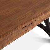 Organic Forge 72" Dining Table in Raw Walnut from Home Trends & Design - Luna Furniture