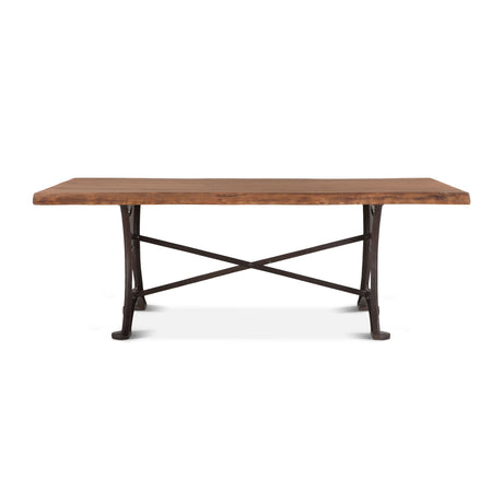Organic Forge 94" Dining Table in Raw Walnut from Home Trends & Design - Luna Furniture
