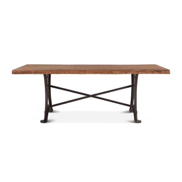 Organic Forge 94" Dining Table in Raw Walnut