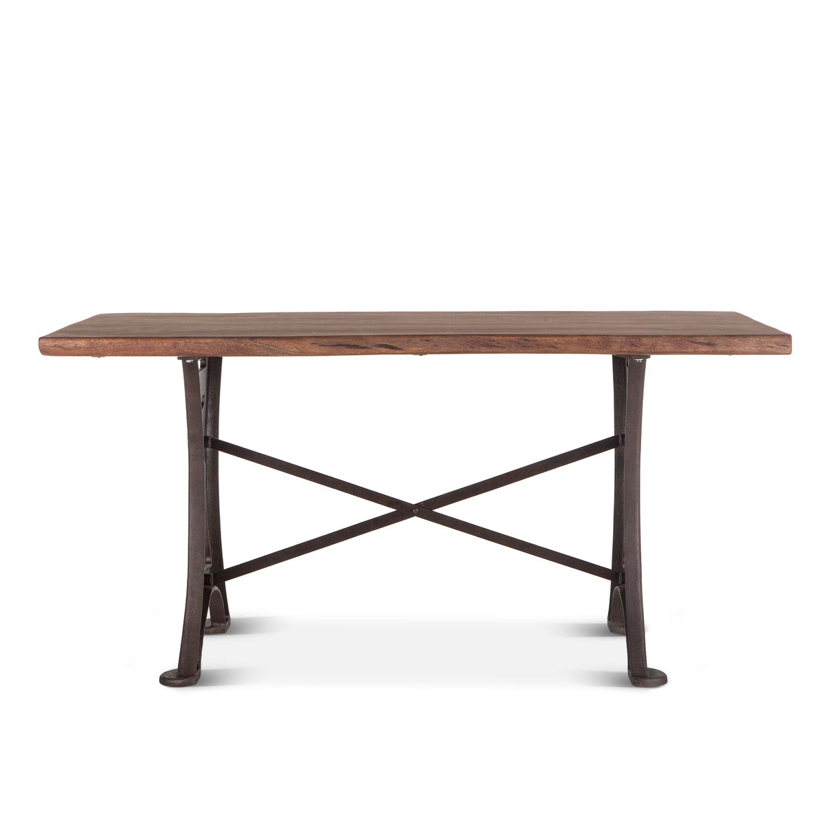 Organic Forge 72" Gathering Table in Raw Walnut from Home Trends & Design - Luna Furniture