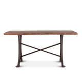 Organic Forge 72" Gathering Table in Raw Walnut from Home Trends & Design - Luna Furniture