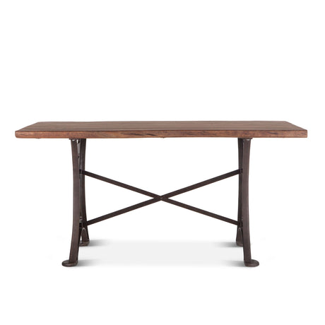 Organic Forge 72" Gathering Table in Raw Walnut from Home Trends & Design - Luna Furniture