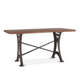 Organic Forge 72" Gathering Table in Raw Walnut from Home Trends & Design - Luna Furniture