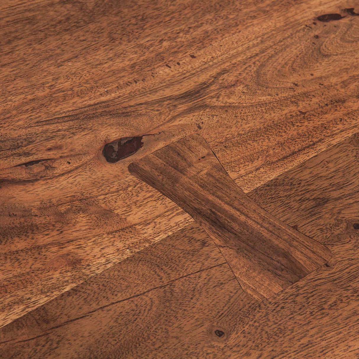 Organic Forge 72" Gathering Table in Raw Walnut from Home Trends & Design - Luna Furniture