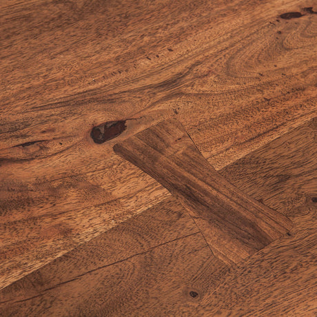 Organic Forge 72" Gathering Table in Raw Walnut from Home Trends & Design - Luna Furniture