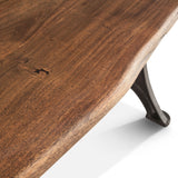 Organic Forge 72" Gathering Table in Raw Walnut from Home Trends & Design - Luna Furniture