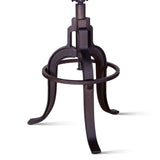 Organic Forge 14" Adjustable Stool in Raw Walnut from Home Trends & Design - Luna Furniture