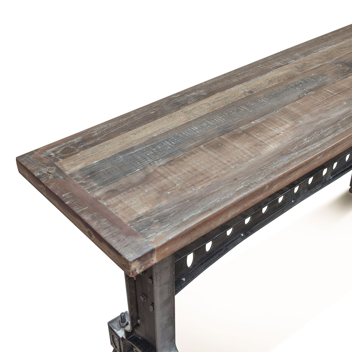 Old Mill 66" Console in Reclaimed Wood from Home Trends & Design - Luna Furniture