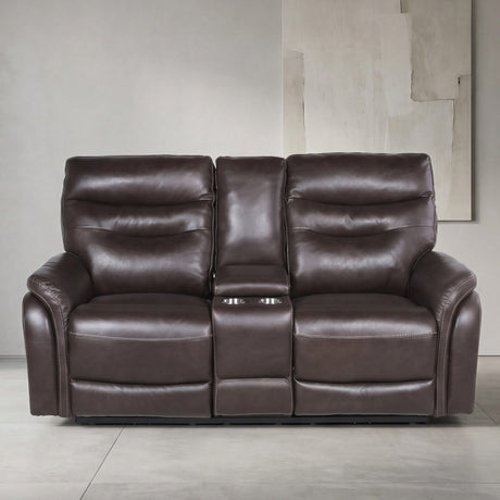 Fortuna Coffee Dual Power Reclining Loveseat from Steve Silver - Luna Furniture
