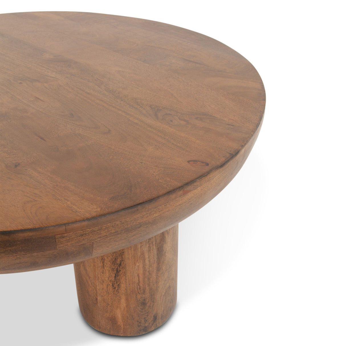 Palermo 39" Round Coffee Table in Acorn Brown from Home Trends & Design - Luna Furniture