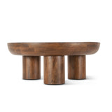 Palermo 39" Round Coffee Table in Acorn Brown from Home Trends & Design - Luna Furniture