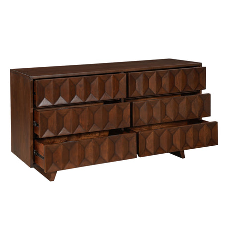 Palermo 70" Dresser in Royal Brown from Home Trends & Design - Luna Furniture