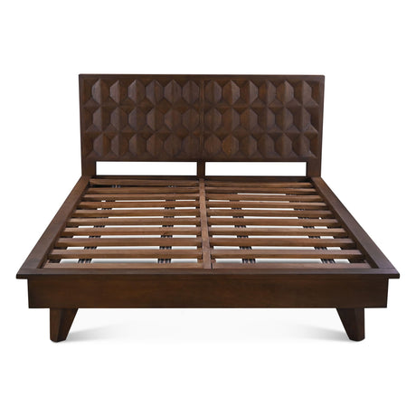 Palermo King Bed in Royal Brown from Home Trends & Design - Luna Furniture
