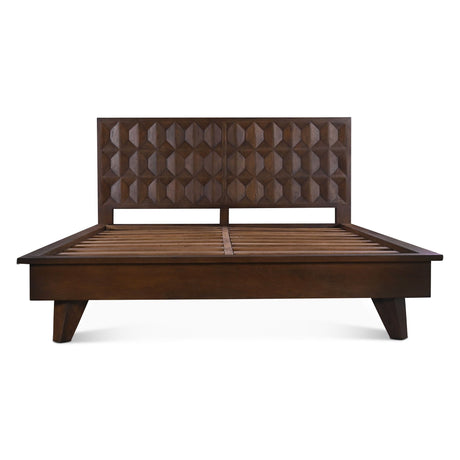 Palermo Queen Bed in Royal Brown from Home Trends & Design - Luna Furniture