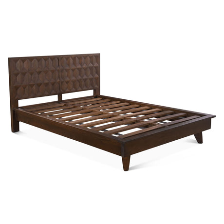 Palermo Queen Bed in Royal Brown from Home Trends & Design - Luna Furniture