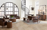 Palermo 18" Round Side Table with White Marble and Royal Brown Base from Home Trends & Design - Luna Furniture
