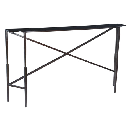 Reno 60" Dark Bronze Console Table from Home Trends & Design - Luna Furniture