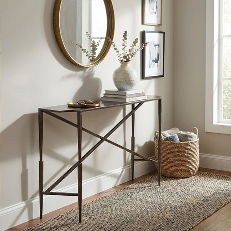 Reno 60" Dark Bronze Console Table from Home Trends & Design - Luna Furniture