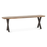 Rapallo 60" Bench in Natural Mango Wood from Home Trends & Design - Luna Furniture