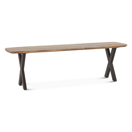 Rapallo 60" Bench in Natural Mango Wood from Home Trends & Design - Luna Furniture