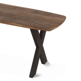 Rapallo 60" Bench in Natural Mango Wood from Home Trends & Design - Luna Furniture