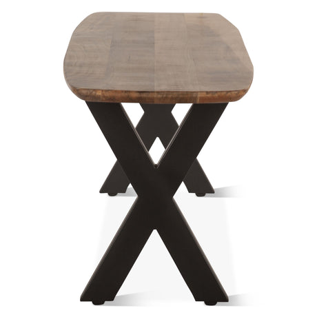 Rapallo 60" Bench in Natural Mango Wood from Home Trends & Design - Luna Furniture