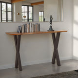 Rapallo 52" Console Table in Natural Mango Wood from Home Trends & Design - Luna Furniture