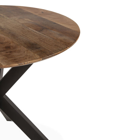 Rapallo 42" Round Gathering Table in Natural from Home Trends & Design - Luna Furniture