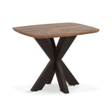 Rapallo 28" Side Table in Natural Mango Wood and Iron from Home Trends & Design - Luna Furniture