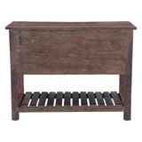 Rustic Roots 47" Hand Painted Console Table with Three Drawers