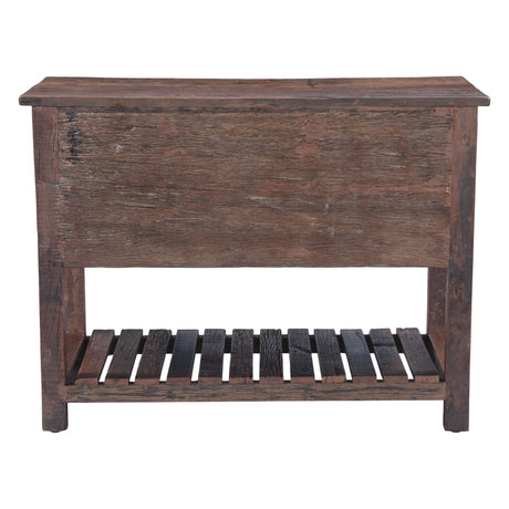 Rustic Roots 47" Hand Painted Console Table with Three Drawers from Home Trends & Design - Luna Furniture