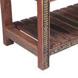 Rustic Roots 47" Hand Painted Console Table with Three Drawers