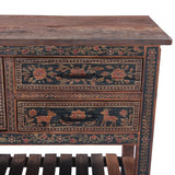 Rustic Roots 47" Hand Painted Console Table with Three Drawers