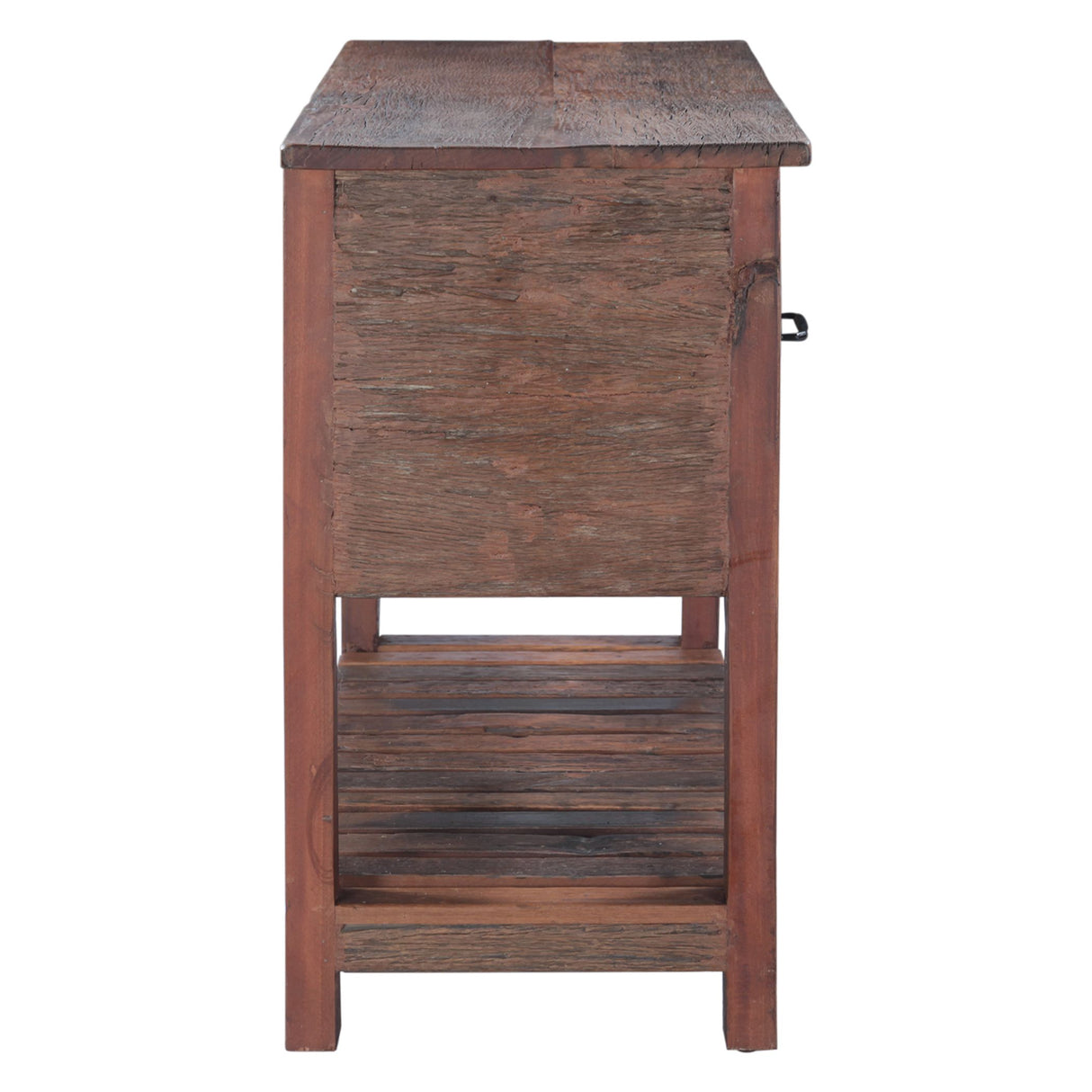 Rustic Roots 47" Hand Painted Console Table with Three Drawers