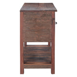 Rustic Roots 47" Hand Painted Console Table with Three Drawers