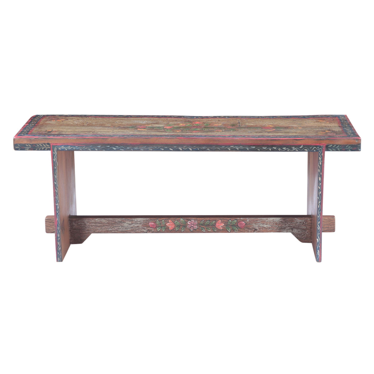 Rustic Roots 48" Hand Painted Bench