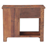 Rustic Roots 36" Hand Painted Console Table with Four Drawers