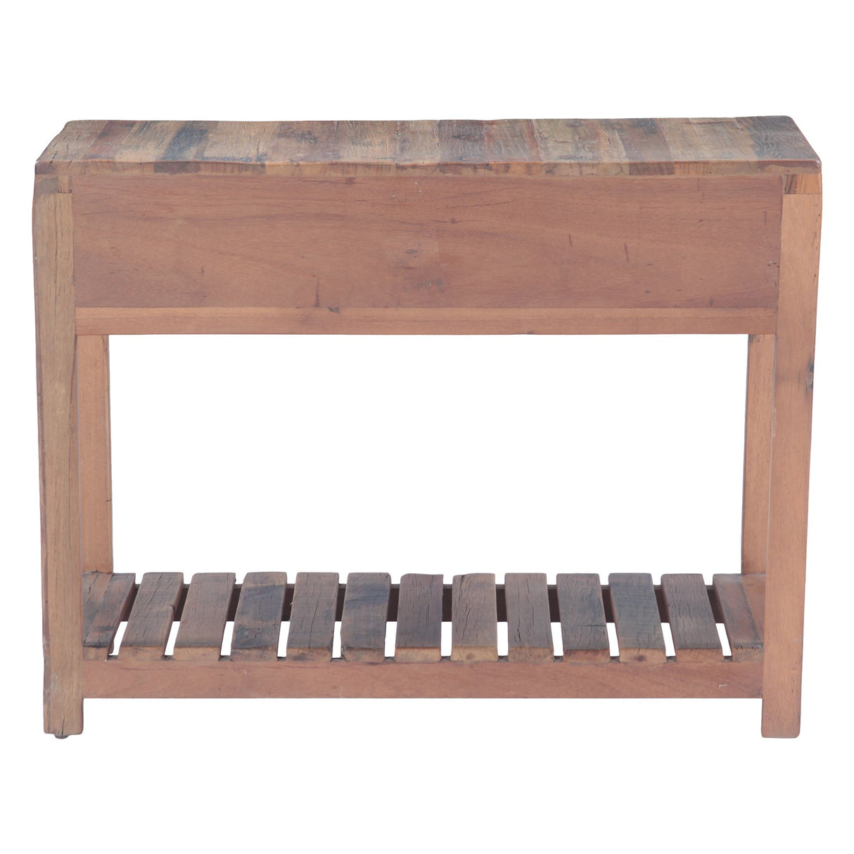 Rustic Roots 40" Hand Painted Console Table with Two Drawers