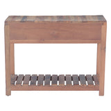 Rustic Roots 40" Hand Painted Console Table with Two Drawers