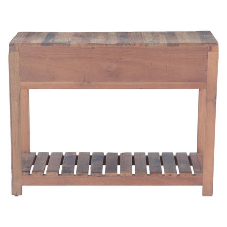 Rustic Roots 40" Hand Painted Console Table with Two Drawers from Home Trends & Design - Luna Furniture