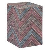 Rustic Roots 12" Hand Painted Drum Side Table from Home Trends & Design - Luna Furniture